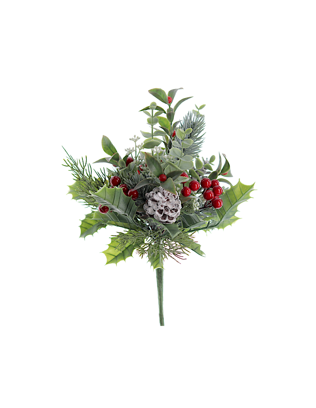 MAZZO NAV2545-09 FOGLIE VERDI PIGNE E BACCHE