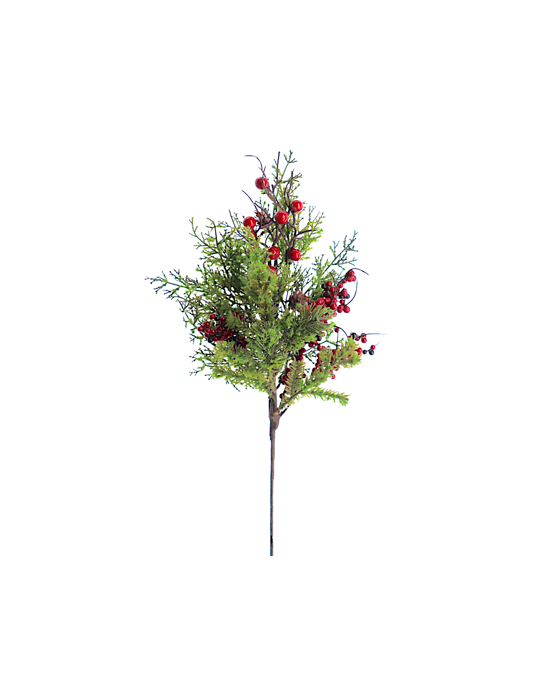 RAMO NAV2598-08 AGHI PINO 46CM CON BACCHE