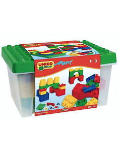 PRESCOLARI: vendita online SCATOLA COSTRUZIONI UNICOPLUS MAXI 48PZ MATTONCINI COLORATI in offerta