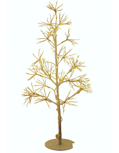 ALBERO CONICO RICH BIANCO 60CM 250 MICROLED BIANCO CALDO