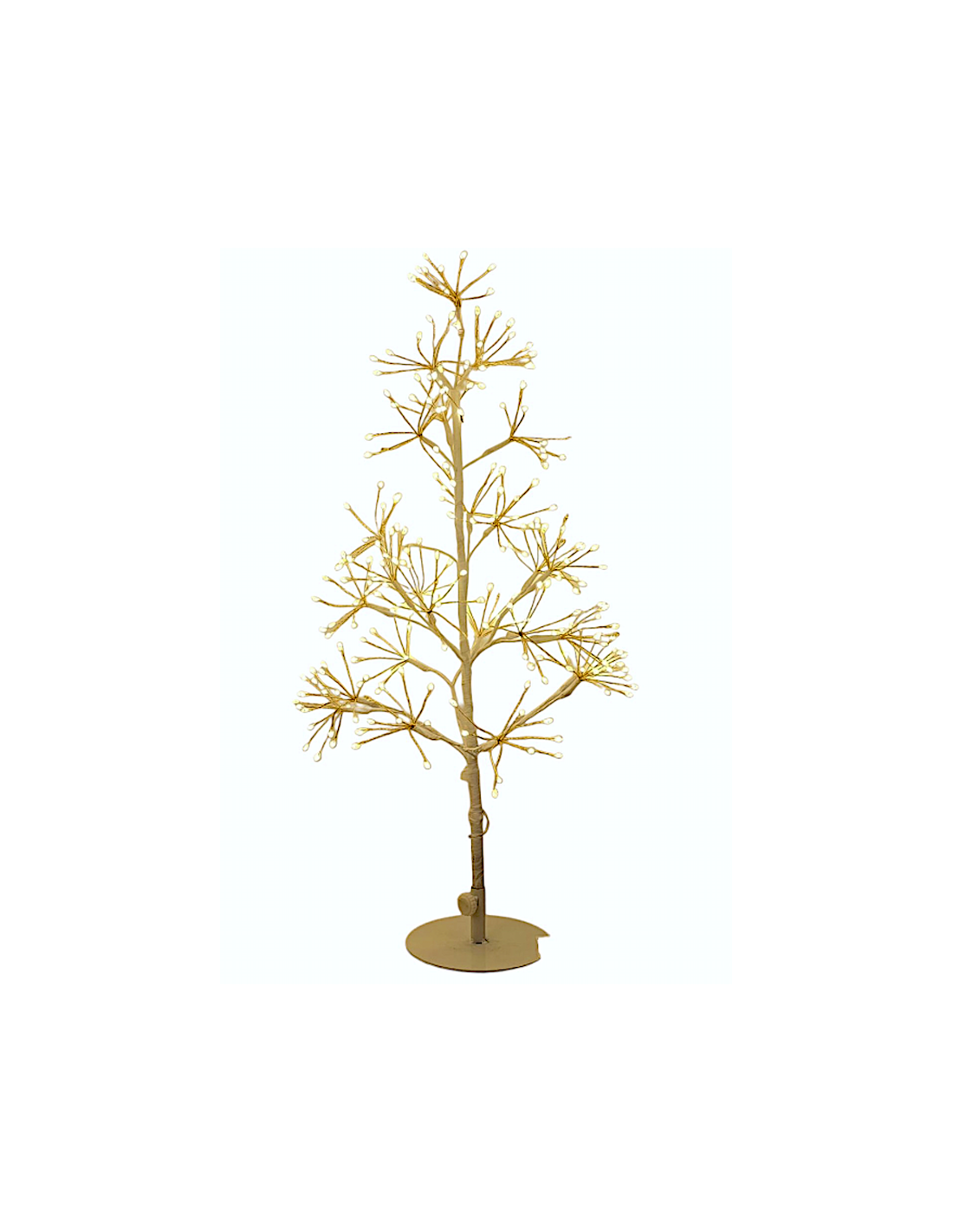ALBERO CONICO RICH BIANCO 60CM 250 MICROLED BIANCO CALDO