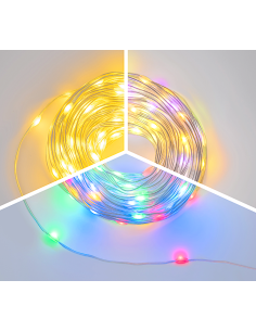 CATENA 78390 200 LED BIANCO CALDO DUAL COLOR CAVO 20MT