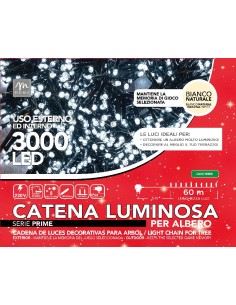 SERIE 3000 LED BIANCO FREDDO FILO VERDE DA ESTERNO