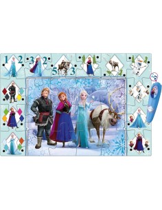 GIOCHI DI SOCIETA'E PUZZLE: vendita online CLEMENTONI, PUZZLE INTERATTIVO DA PAVIMENTO, DISNEY FROZEN, 24 PEZZI, DIMENSIONI 6...