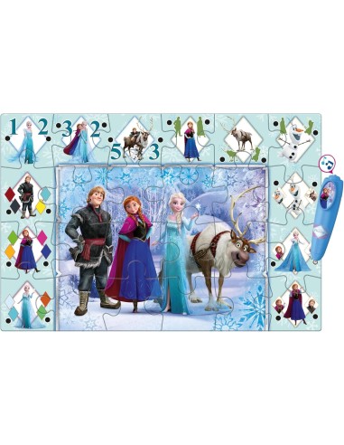 GIOCHI DI SOCIETA'E PUZZLE: vendita online CLEMENTONI, PUZZLE INTERATTIVO DA PAVIMENTO, DISNEY FROZEN, 24 PEZZI, DIMENSIONI 6...