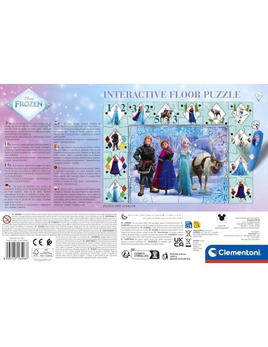 GIOCHI DI SOCIETA'E PUZZLE: vendita online CLEMENTONI, PUZZLE INTERATTIVO DA PAVIMENTO, DISNEY FROZEN, 24 PEZZI, DIMENSIONI 6...
