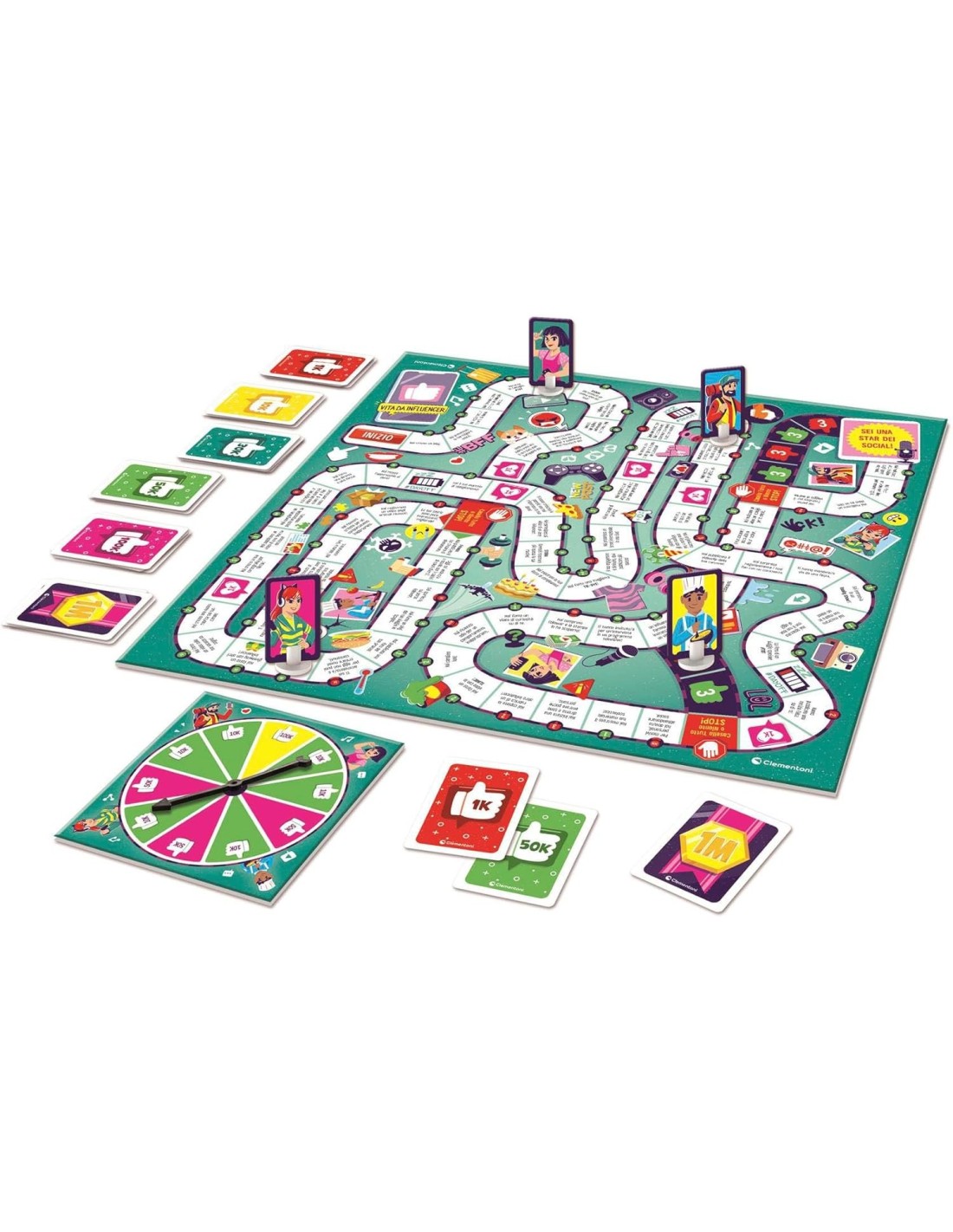 GIOCHI DI SOCIETA'E PUZZLE: vendita online VITA DA INFLUENCER, GIOCO DA TAVOLO, CLEMENTONI, STRATEGICO, 2-4 GIOCATORI in offerta