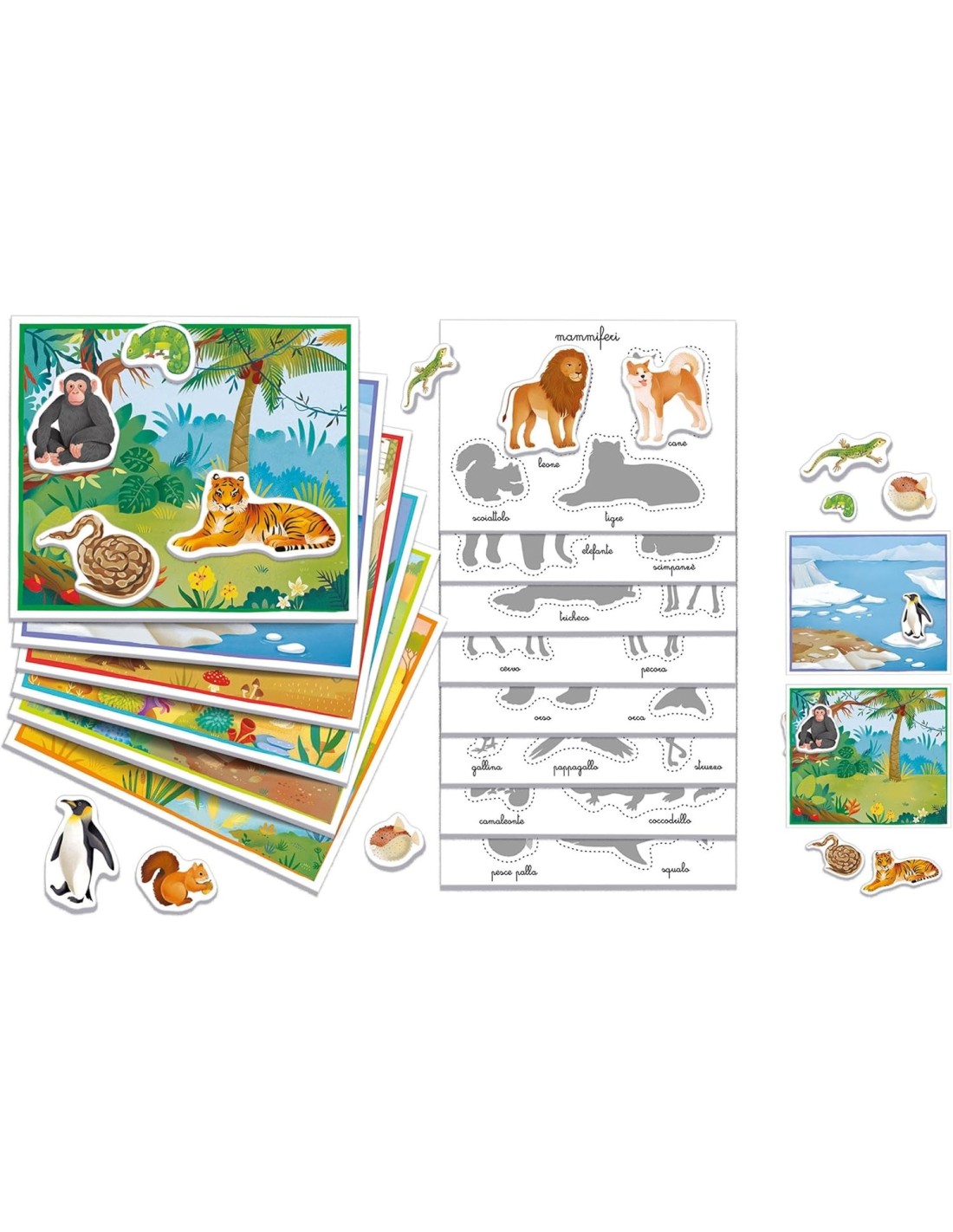 PRESCOLARI: vendita online SAPIENTINO MONTESSORI, GLI ANIMALI, CLEMENTONI, GIOCO EDUCATIVO, 3-5 ANNI in offerta