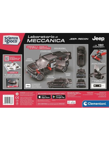 PRESCOLARI: vendita online LABORATORIO DI MECCANICA, JEEP RECON, CLEMENTONI, SCIENZA E GIOCO, COSTRUZIONI, 8+ ANNI in offerta