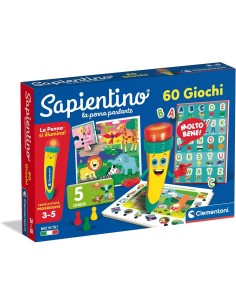 PRESCOLARI: vendita online SAPIENTINO PENNA PARLANTE 60 GIOCHI, CLEMENTONI, GIOCO EDUCATIVO, ALFABETO, NUMERI, LOGICA, 3-5 AN...