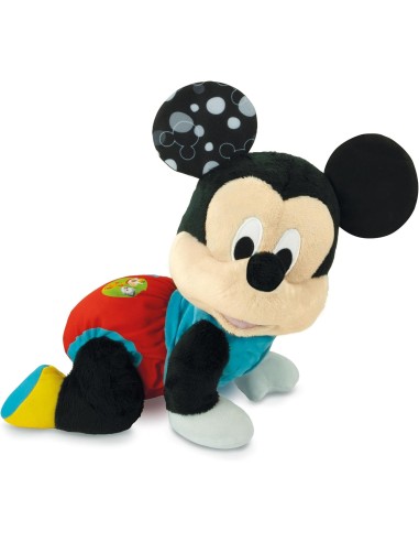 Clementoni Disney Baby Baby Mickey Gattona con Me peluche interattivo Topolino sviluppo motorio 6-36 mesi | shopincasa.it
