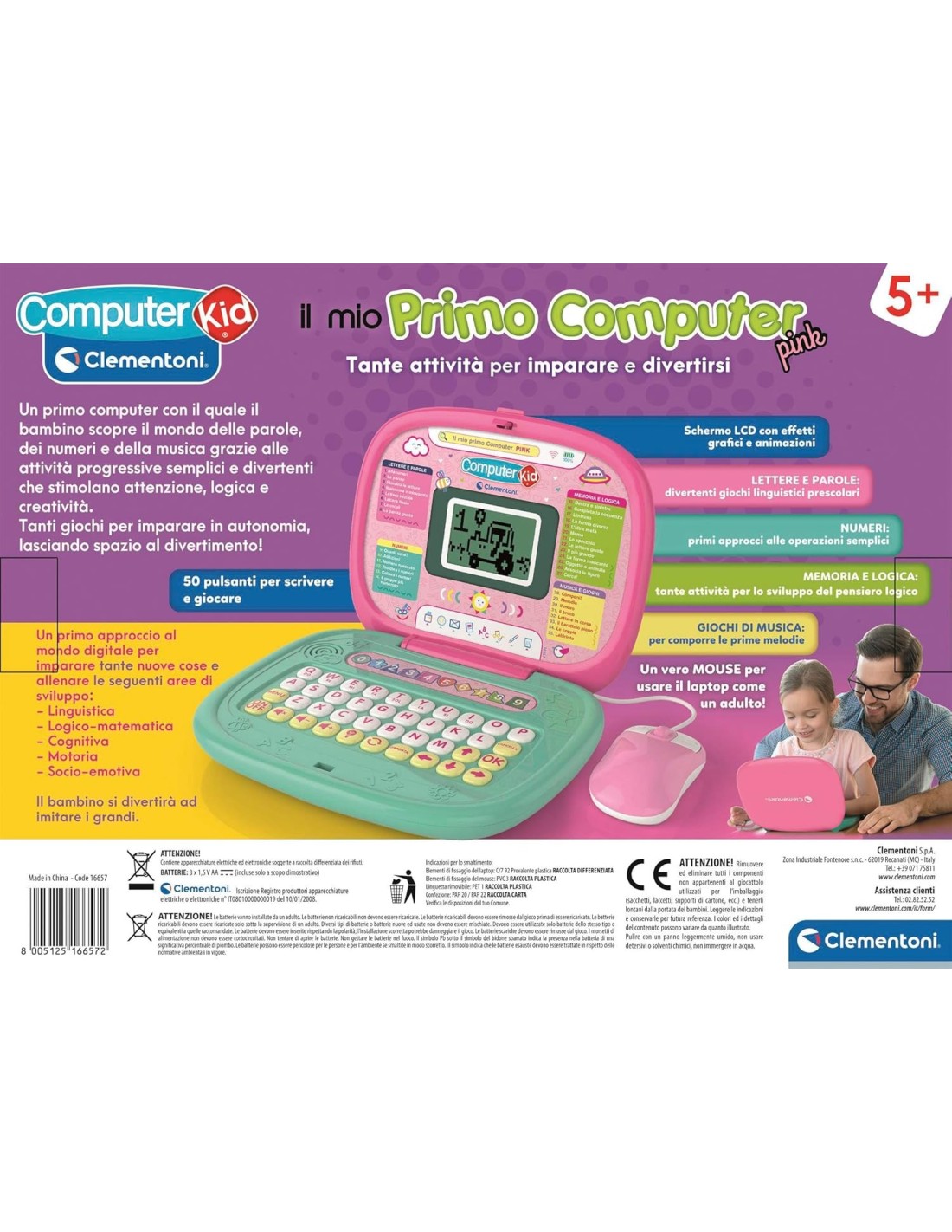 GIOCHI GIRL: vendita online SAPIENTINO IL MIO PRIMO COMPUTER PINK, GIOCO EDUCATIVO INTERATTIVO, 35 ATTIVITÀ, IMPARA LETTERE, ...