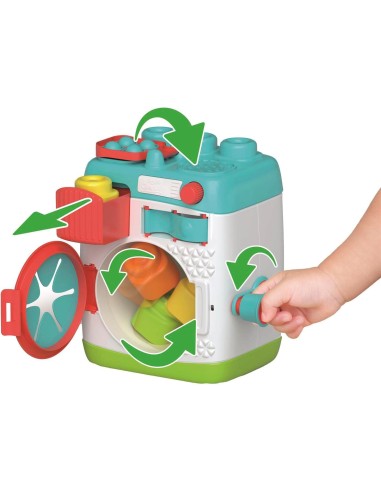 INFANZIA: vendita online SENSORY WASHING MACHINE, LAVATRICE SENSORIALE CLEMENTONI BABY, CLEMMY, ELEMENTI INTERATTIVI, GIOCO I...