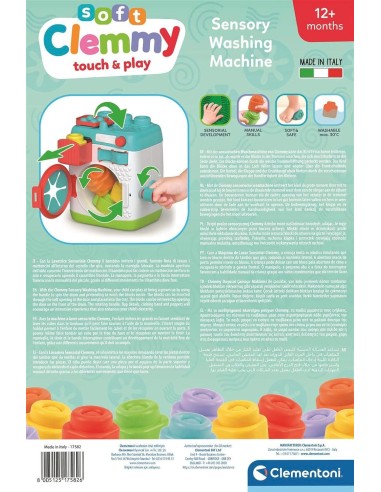 INFANZIA: vendita online SENSORY WASHING MACHINE, LAVATRICE SENSORIALE CLEMENTONI BABY, CLEMMY, ELEMENTI INTERATTIVI, GIOCO I...