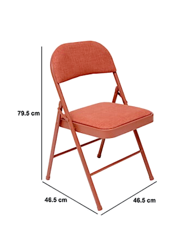 SEDIA PIEGHEVOLE 193555C FLEXY TERRACOTTA METALLO/POLIESTERE