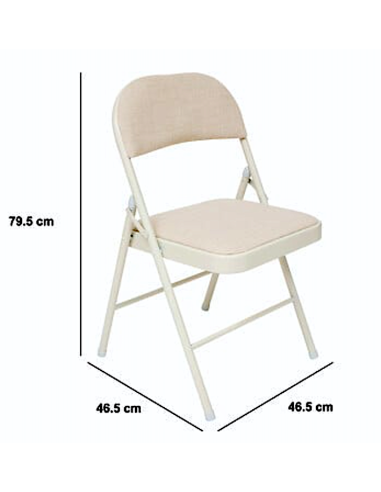 SEDIA PIEGHEVOLE 193555A FLEXY BEIGE METALLO POLIESTERE