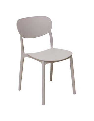 SEDIA 193556D PLASTICA TORTORA IMPILABILE