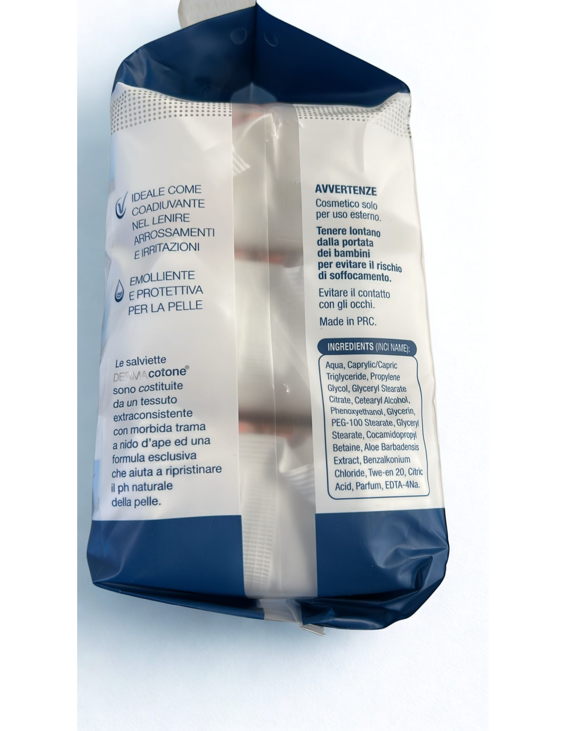 salviette dermacotone talco 3x72 pezzi | shopincasa.it