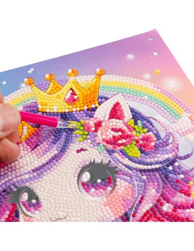 PRESCOLARI: vendita online Diamantiny Kawaii Unicorn Blister 4 – Kit Crystal Art Baby Unicorno, Assortito in offerta