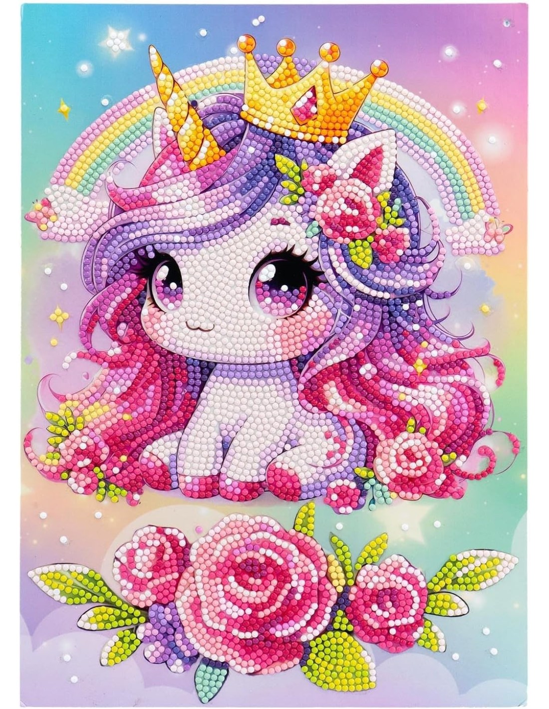 PRESCOLARI: vendita online Diamantiny Kawaii Unicorn Blister 4 – Kit Crystal Art Baby Unicorno, Assortito in offerta