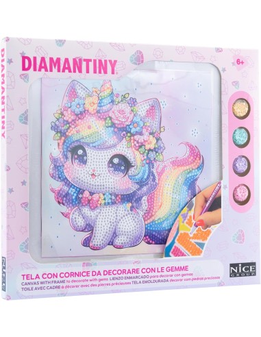 Diamantiny Kawaii Unicorn Quadretto 4 Baby Gattino Unicorno | shopincasa.it