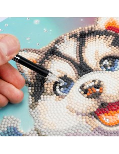 PRESCOLARI: vendita online Diamantiny Level Up Cuccioli – Kit Crystal Art Cane Husky, Assortito in offerta 2