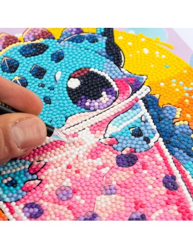 PRESCOLARI: vendita online Diamantiny Level Up Boba Tea – Kit Crystal Art Drago, Assortito in offerta