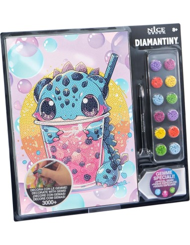PRESCOLARI: vendita online Diamantiny Level Up Boba Tea – Kit Crystal Art Drago, Assortito in offerta