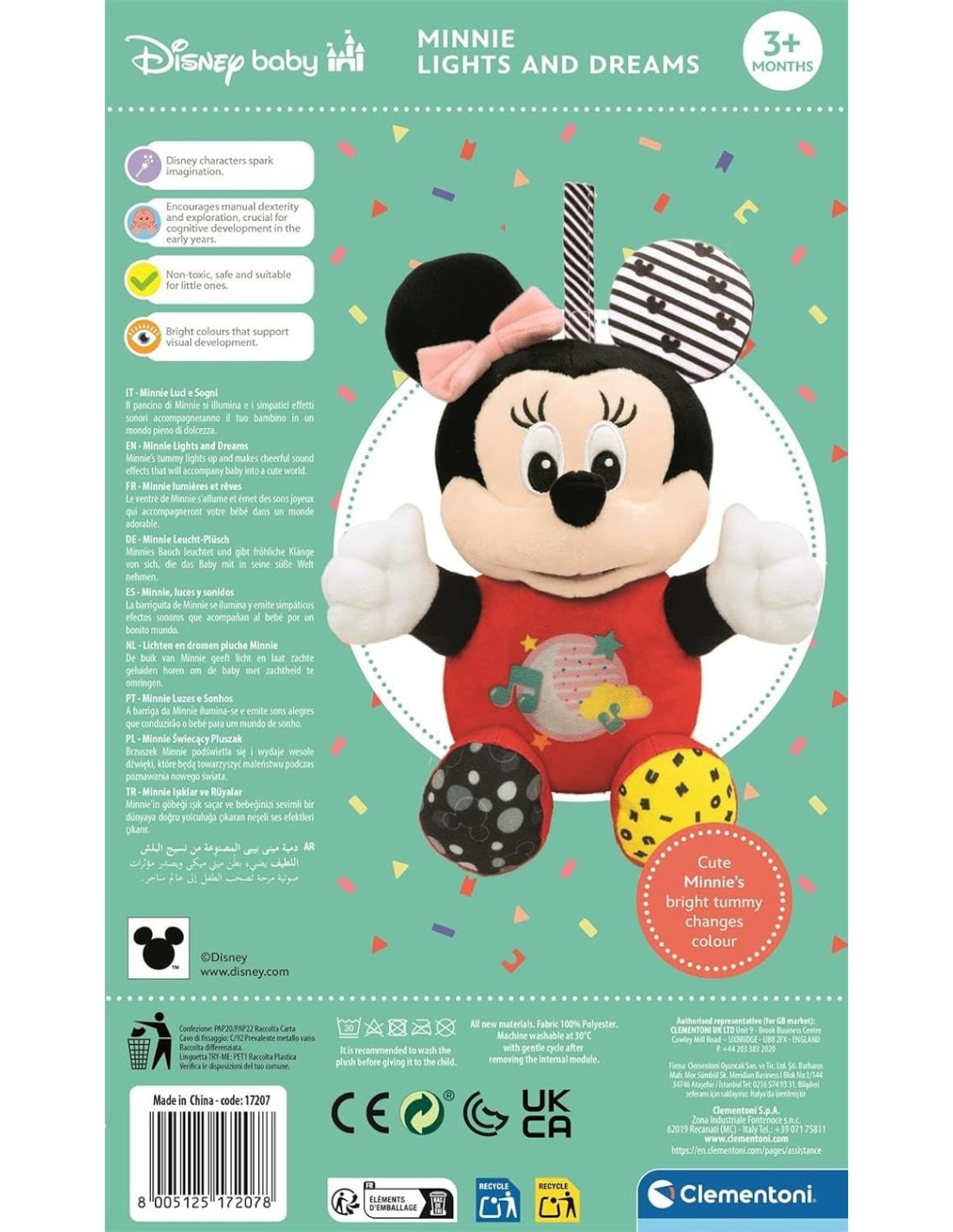 INFANZIA: vendita online BABY, MINNIE, LIGHTIN, PLUSH, CLEMENTONI, PELUCHE INTERATTIVO, 17X28X11 CM in offerta