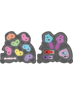 GIOCHI GIRL: vendita online CRAZY CHIC MAKE-UP ARCOBALENO, CLEMENTONI, COFANETTO TRUCCHI, 6+ ANNI, 14X14X10 CM in offerta 2