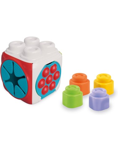 INFANZIA: vendita online CLEMMY CUBO SENSORIALE, COSTRUZIONI, SENSORIALI, GIOCO EDUCATIVO, 6 MESI+, 20X20X20 CM in offerta