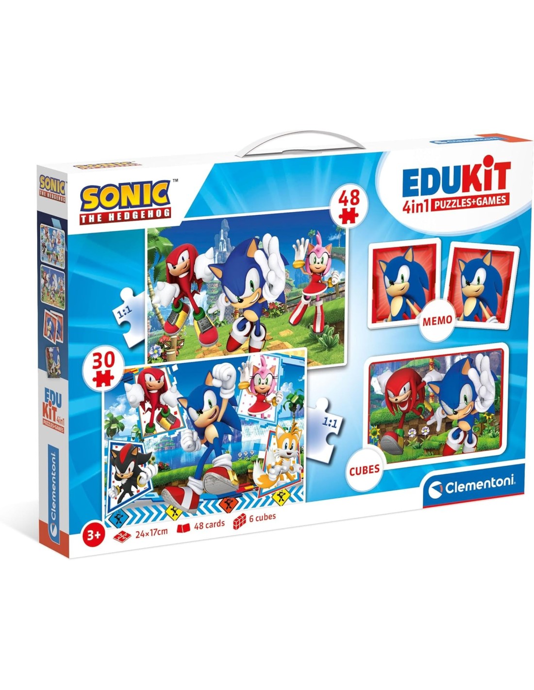 GIOCATTOLO PUBBLICIZZATO: vendita online SONIC EDUKIT 4IN1, GIOCO EDUCATIVO, PUZZLE, MEMORY in offerta