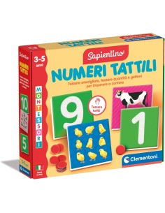 PRESCOLARI: vendita online CLEMENTONI SAPIENTINO MONTESSORI NUMERI TATTILI GIOCO EDUCATIVO 3-5 ANNI FLASHCARDS METODO MONTESS...