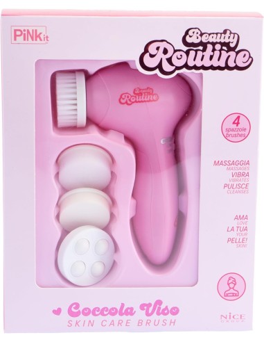 Spazzola Elettrica Viso Beauty Routine Coccola – 4 Testine Massaggianti | shopincasa.it