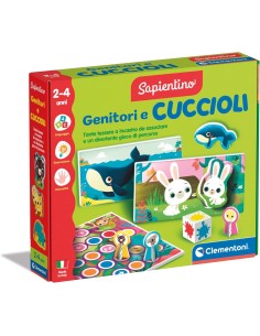 PRESCOLARI: vendita online SAPIENTINO, GENITORI E CUCCIOLI, GIOCO EDUCATIVO BAMBINI 2-4 ANNI FLASHCARDS RICONOSCERE ANIMALI P...