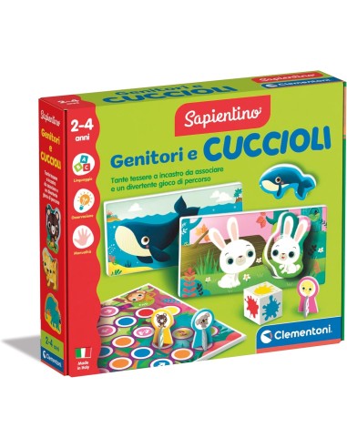 PRESCOLARI: vendita online SAPIENTINO, GENITORI E CUCCIOLI, GIOCO EDUCATIVO BAMBINI 2-4 ANNI FLASHCARDS RICONOSCERE ANIMALI P...