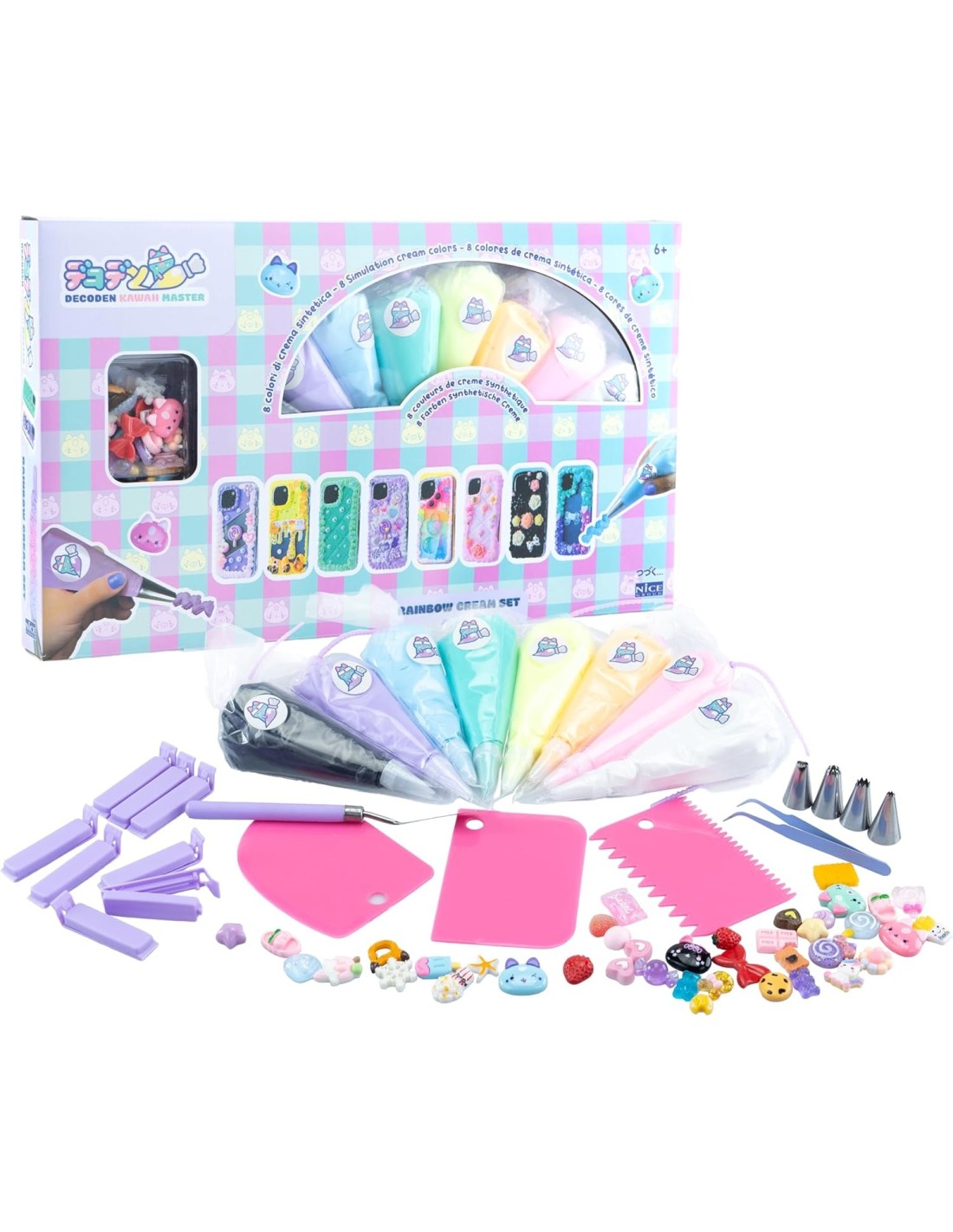 MOMOMI – Decoden Rainbow Cream Set per Cover Smartphone | shopincasa.it