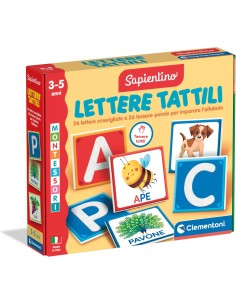 PRESCOLARI: vendita online CLEMENTONI SAPIENTINO MONTESSORI LETTERE TATTILI GIOCO EDUCATIVO BAMBINI 3-5 ANNI FLASHCARDS IMPAR...