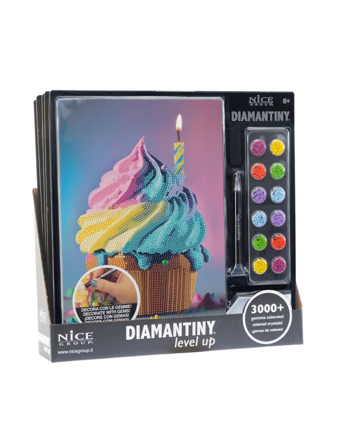 DIAMANTINY – Level Up Food Cupcake Kit Creativo 21x29 cm | shopincasa.it