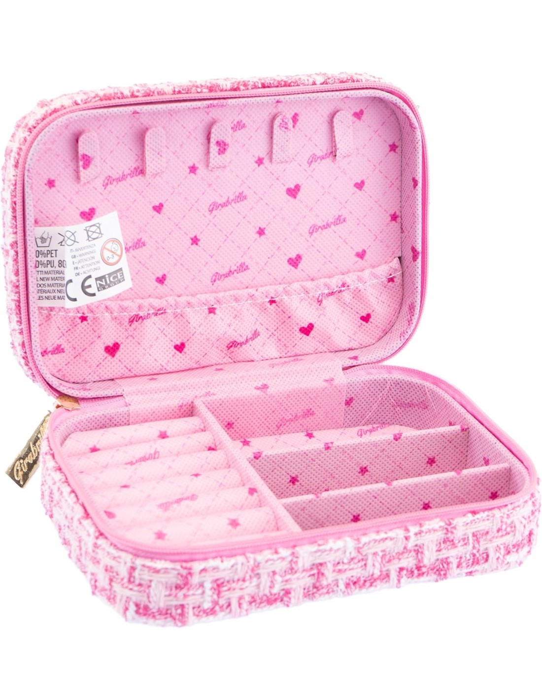 Girabrilla Portagioie Tweed con Paillettes Reversibili – Colori Assortiti | shopincasa.it