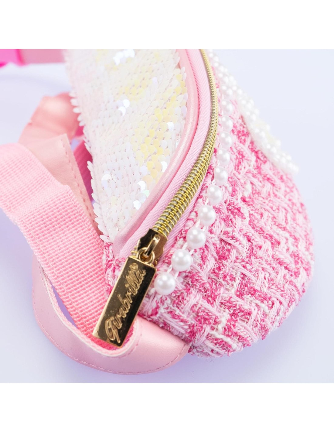 Girabrilla Marsupio Tweed con Cuore in Paillettes – Colori Assortiti | shopincasa.it