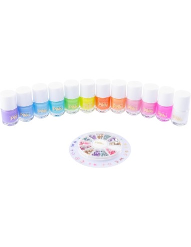 PINKIT Rainbow Nails – Set Nail Art Bambina con Smalti e Adesivi | shopincasa.it