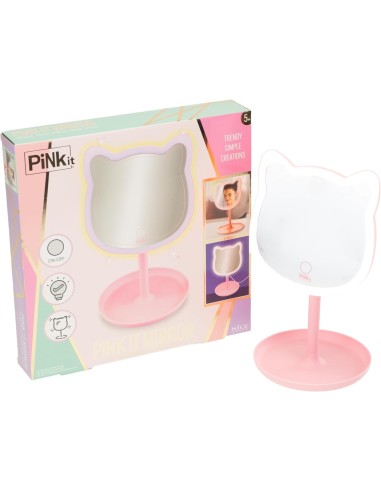 PINKIT Mirror – Specchio da Trucco LED a Forma di Gatto | shopincasa.it