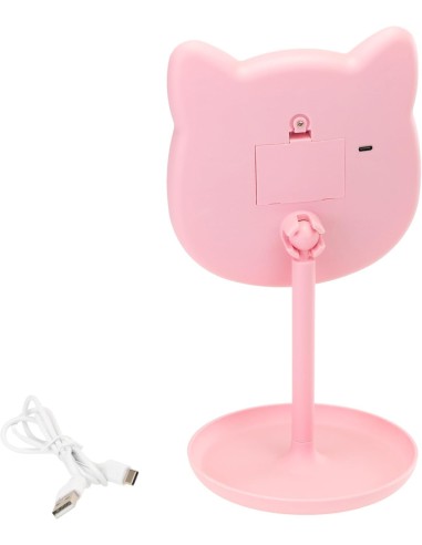 PINKIT Mirror – Specchio da Trucco LED a Forma di Gatto | shopincasa.it