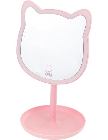 PINKIT Mirror – Specchio da Trucco LED a Forma di Gatto | shopincasa.it