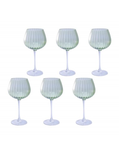 ROSE&TULIPANI PRISMIA Set 6 Bicchieri 460 ml Verde | shopincasa.it