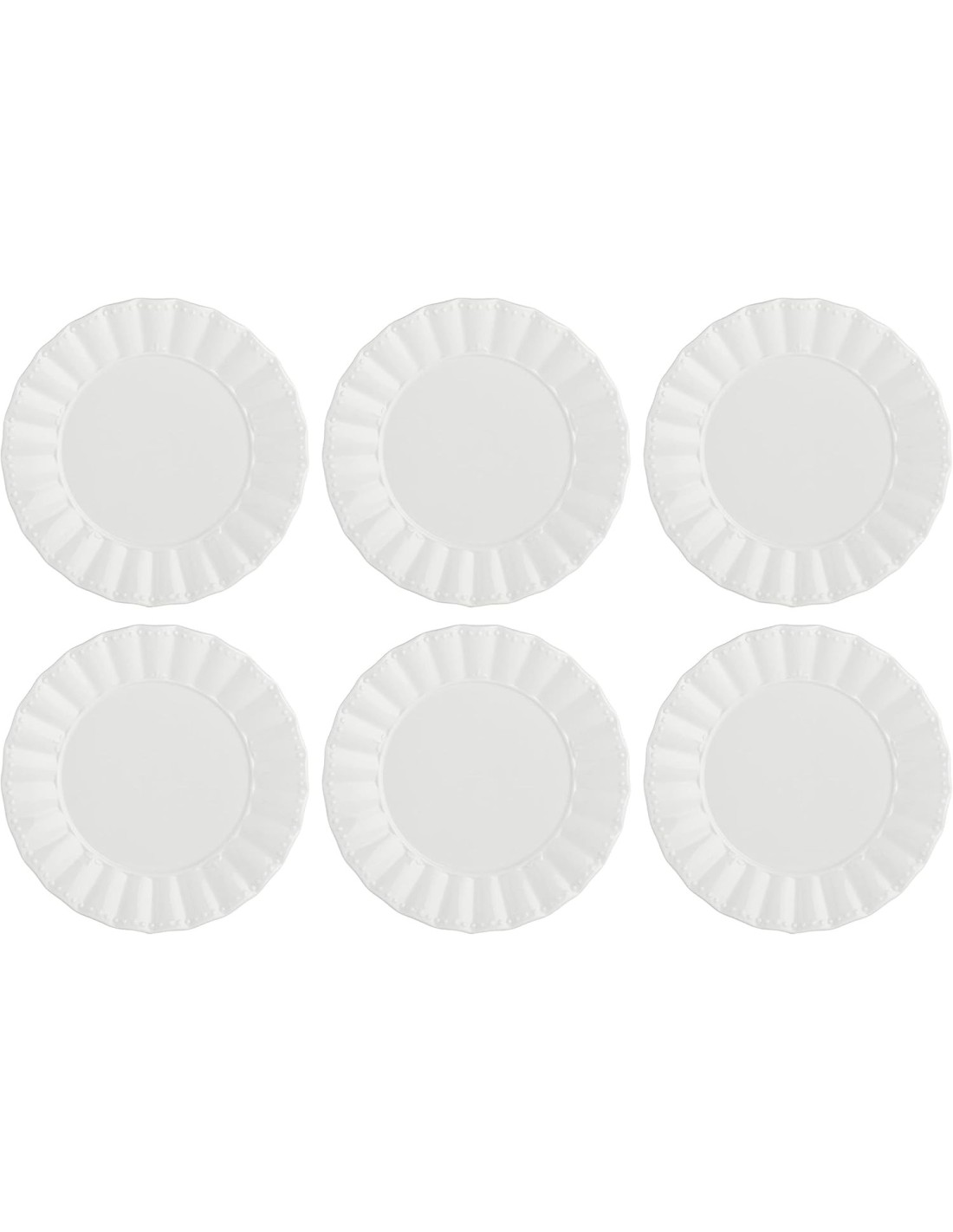 La Porcellana Bianca Set 6 Piatti Piani Ducale 26,5 cm | shopincasa.it