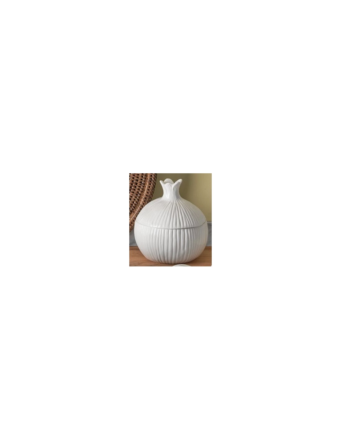 Porcellana Bianca Porta Cipolla Fattoria – Stile Country Toscano | shopincasa.it