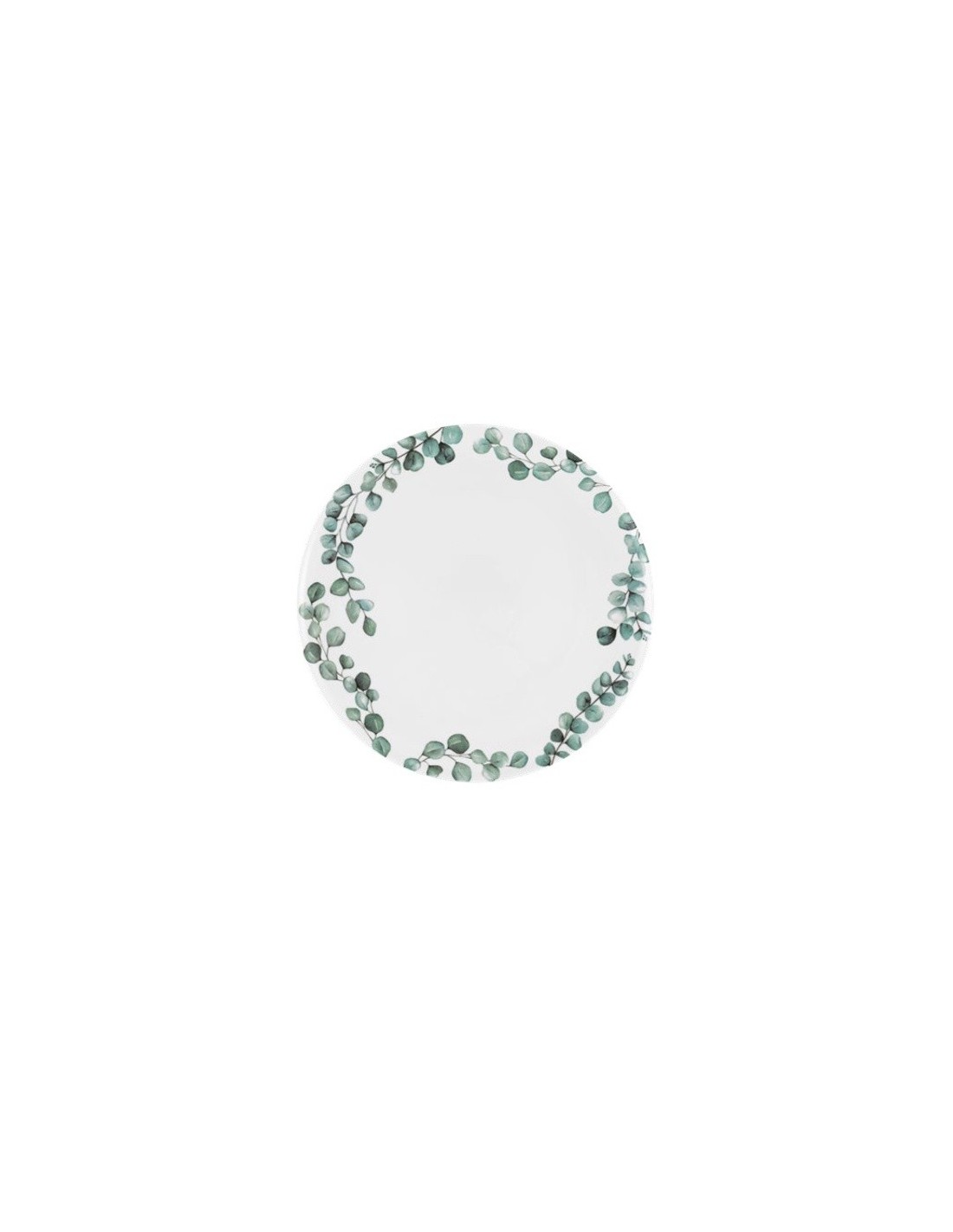 Set 6 Piatti Rotondi Sempreverde Ø32 cm – Porcellana Satinata | shopincasa.it