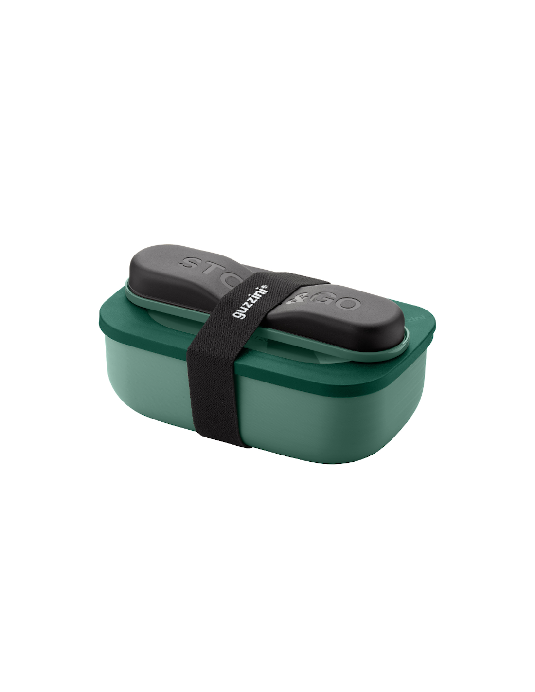 SET LUNCH BOX GREEN CON POSATE DA VIAGGIO STORE GO GUZZINI